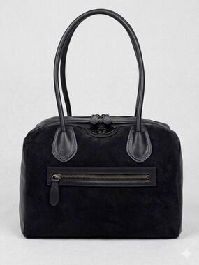 6 Pack Fitness Black Leather Vixen Elite Bowler Bag - no containers!